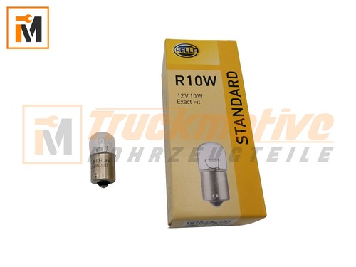 10x hella glühlampe 12v 10w - glühlampe, 12v/10w